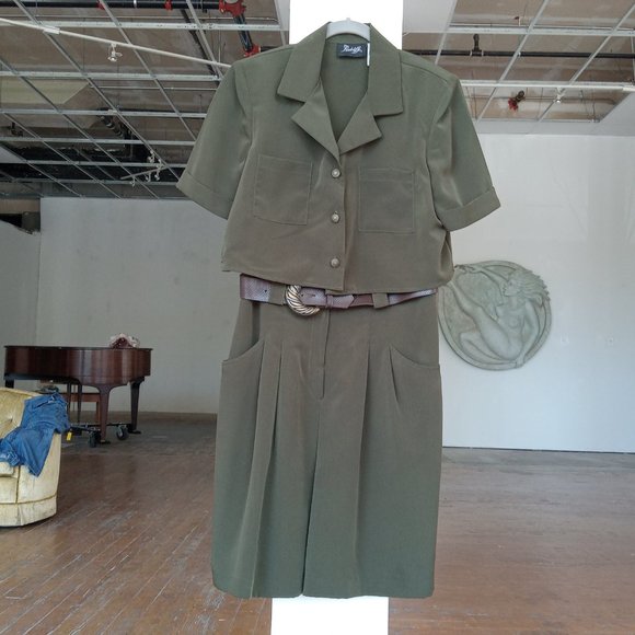 Radcliffe Olive green 3 piece looking romper - Picture 8 of 9